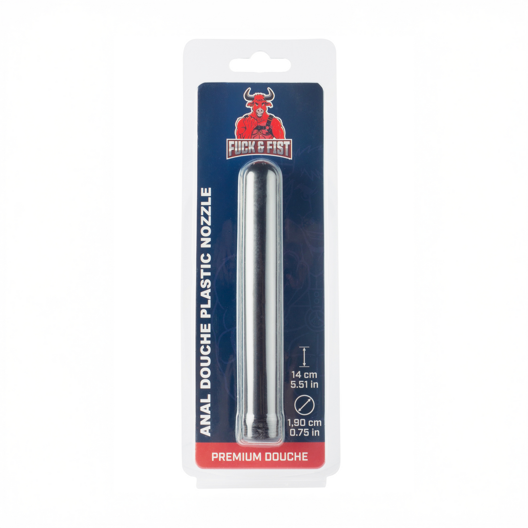 Anal Douche Plastic Nozzle - 13,5 cm - Black