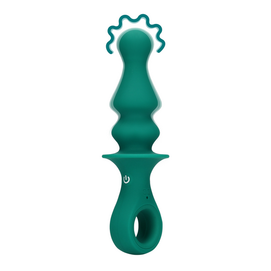 Pawn Shaped Anal Vibrator - Peacock Plume