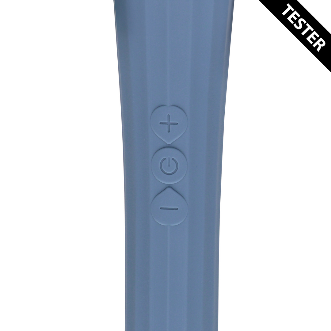 Powerful Wand Vibrator with Still Handle - Blue Nova - Tester