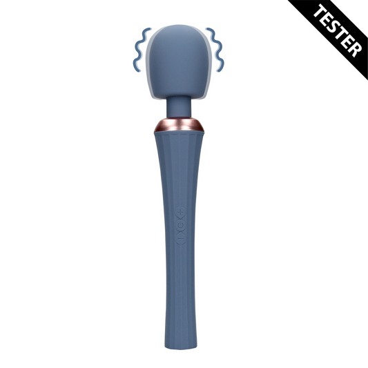 Powerful Wand Vibrator with Still Handle - Blue Nova - Tester