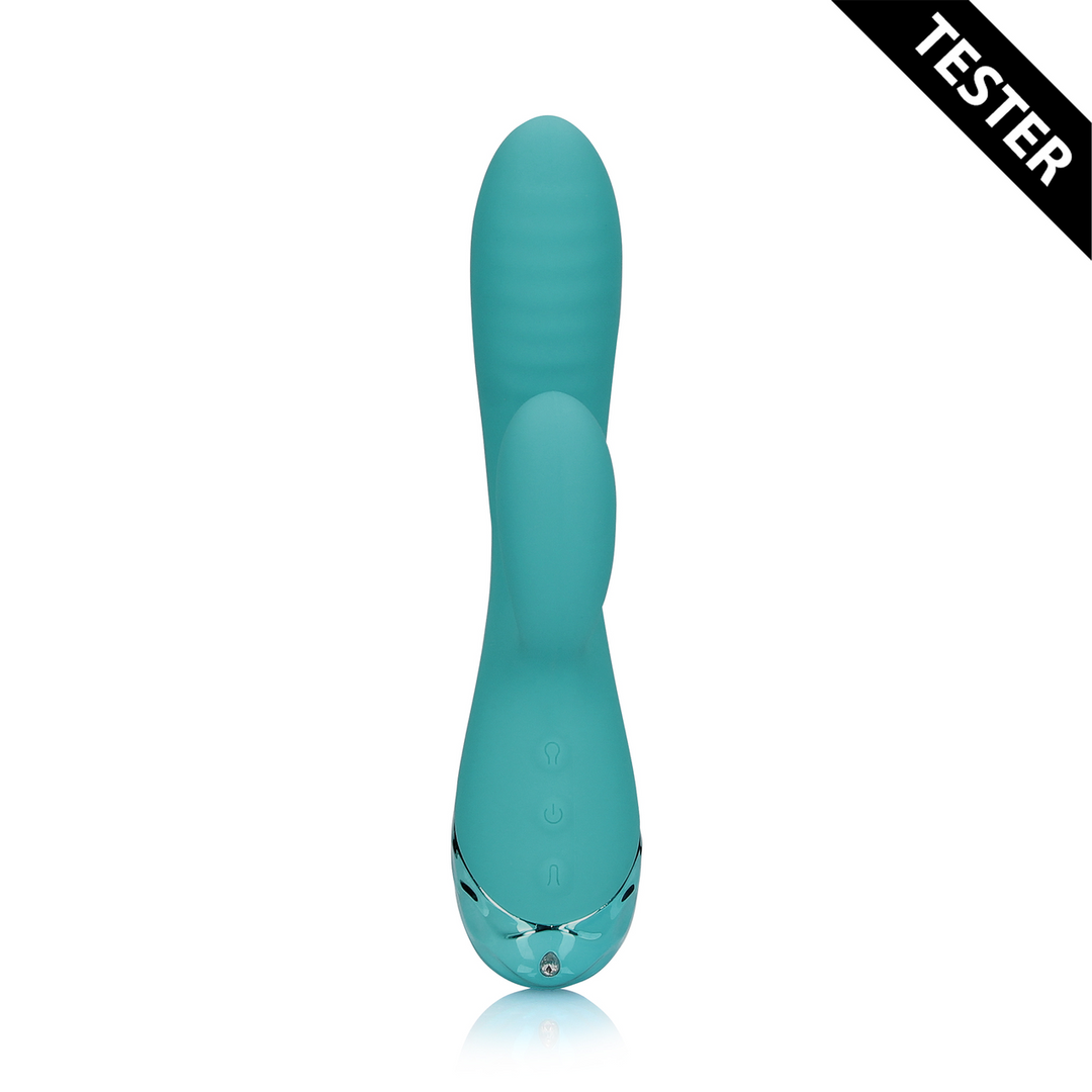 Inflatable Rabbit Vibrator - Peacock Blue