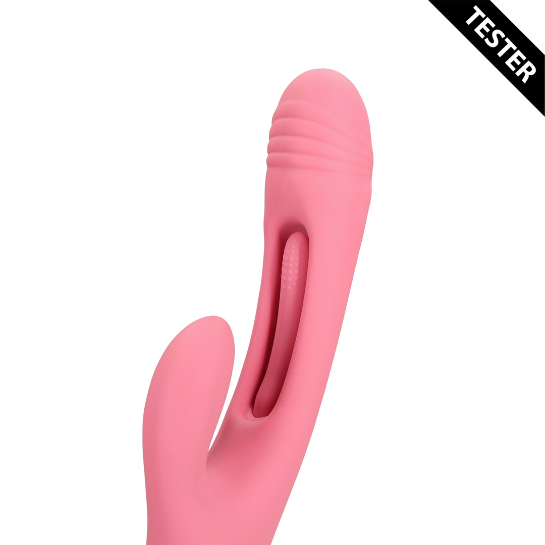Flapping G-Spot Rabbit Vibrator - Pink Arabesque