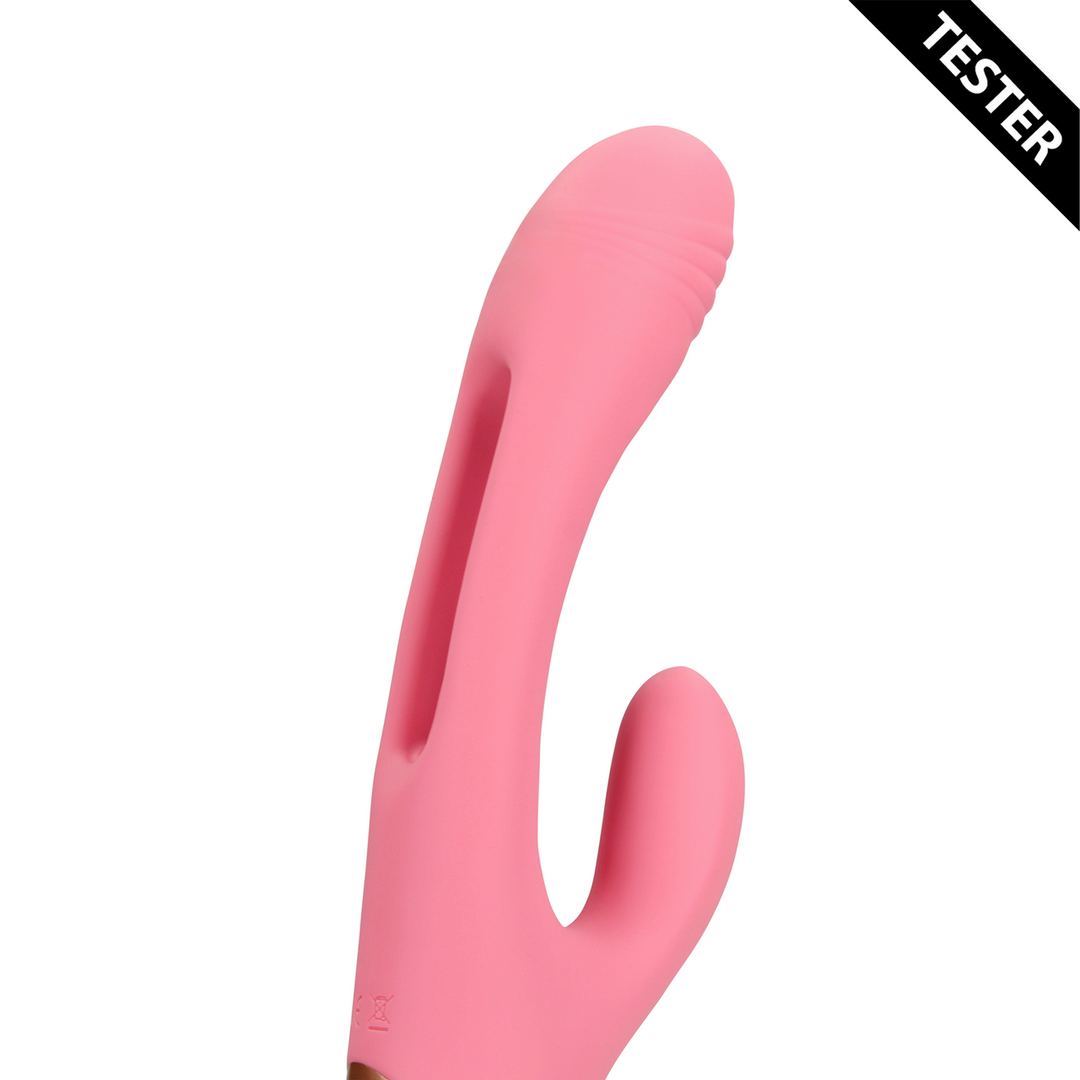 Flapping G-Spot Rabbit Vibrator - Pink Arabesque