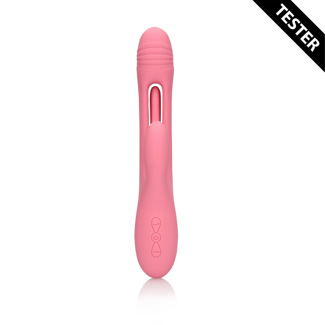 Flapping G-Spot Rabbit Vibrator - Pink Arabesque