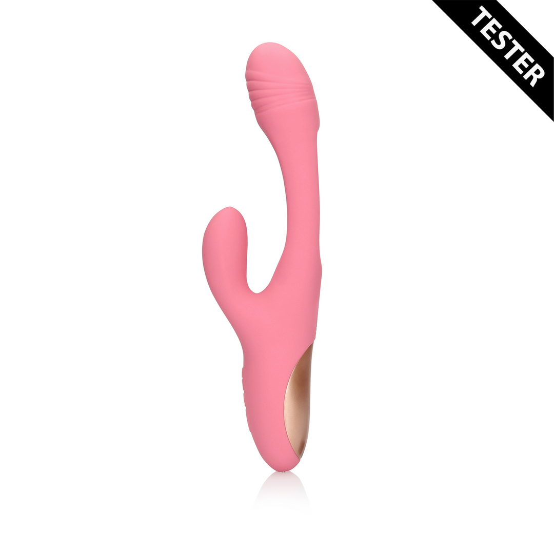 Flapping G-Spot Rabbit Vibrator - Pink Arabesque