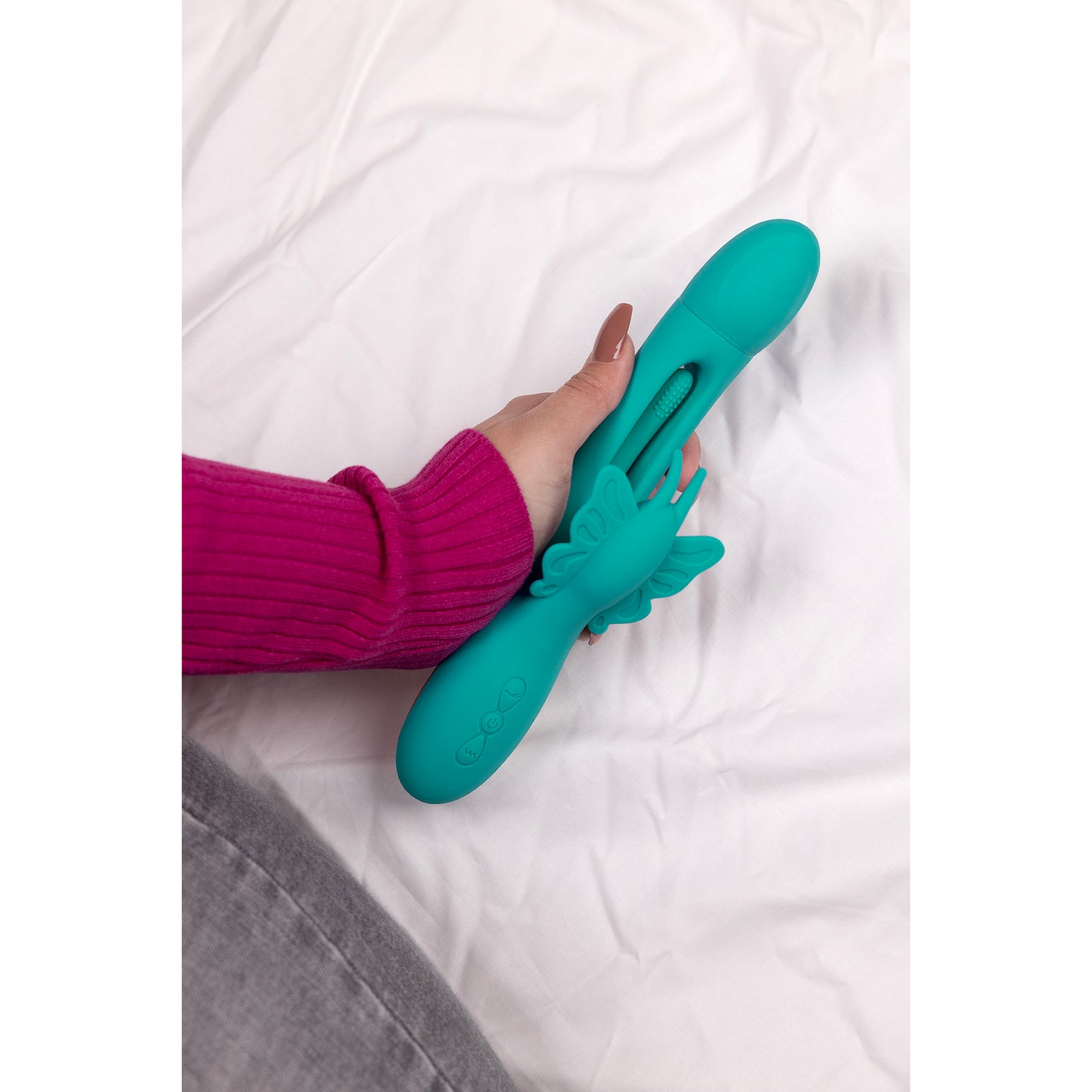 Flapping G-Spot Butterfly Vibrator - Peacock Blue
