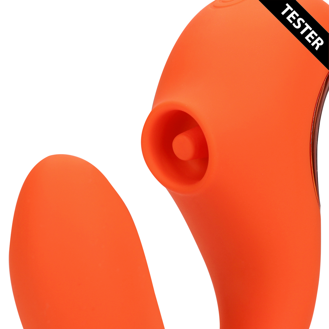 G-Spot Vibrator with Clitoral Pulse Wave - Untamed Orange