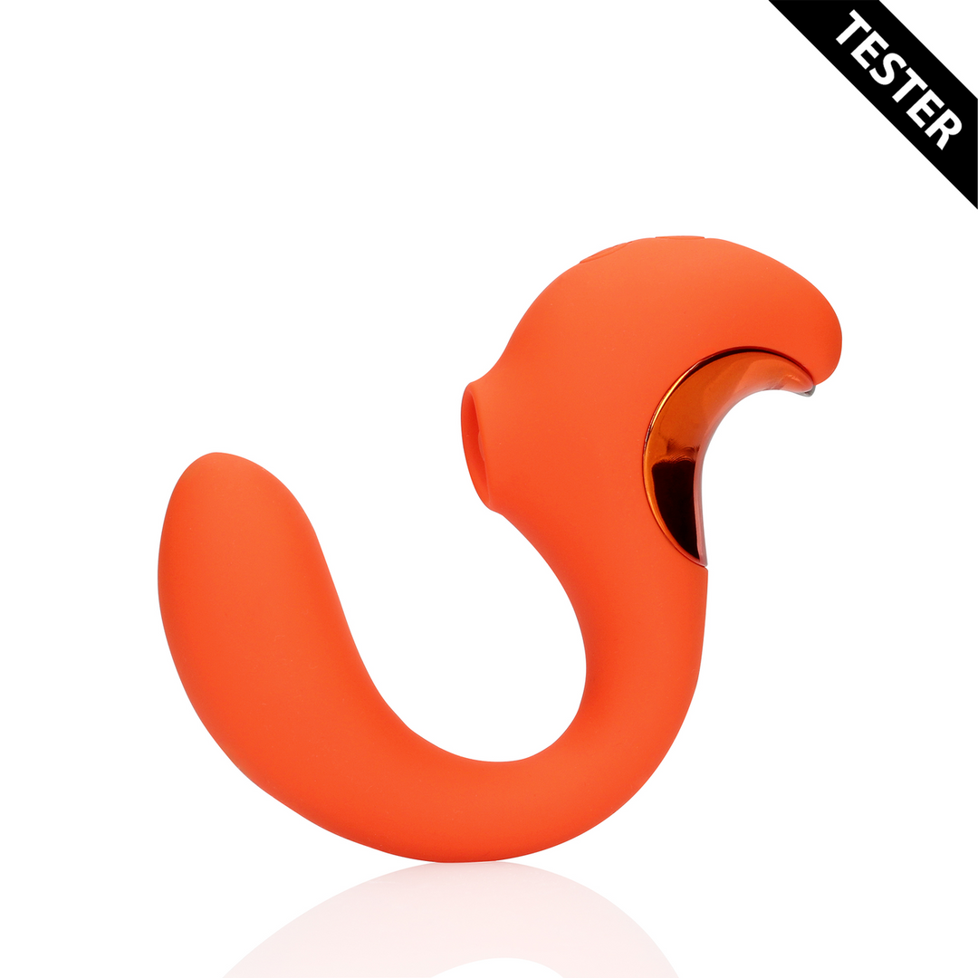 G-Spot Vibrator with Clitoral Pulse Wave - Untamed Orange