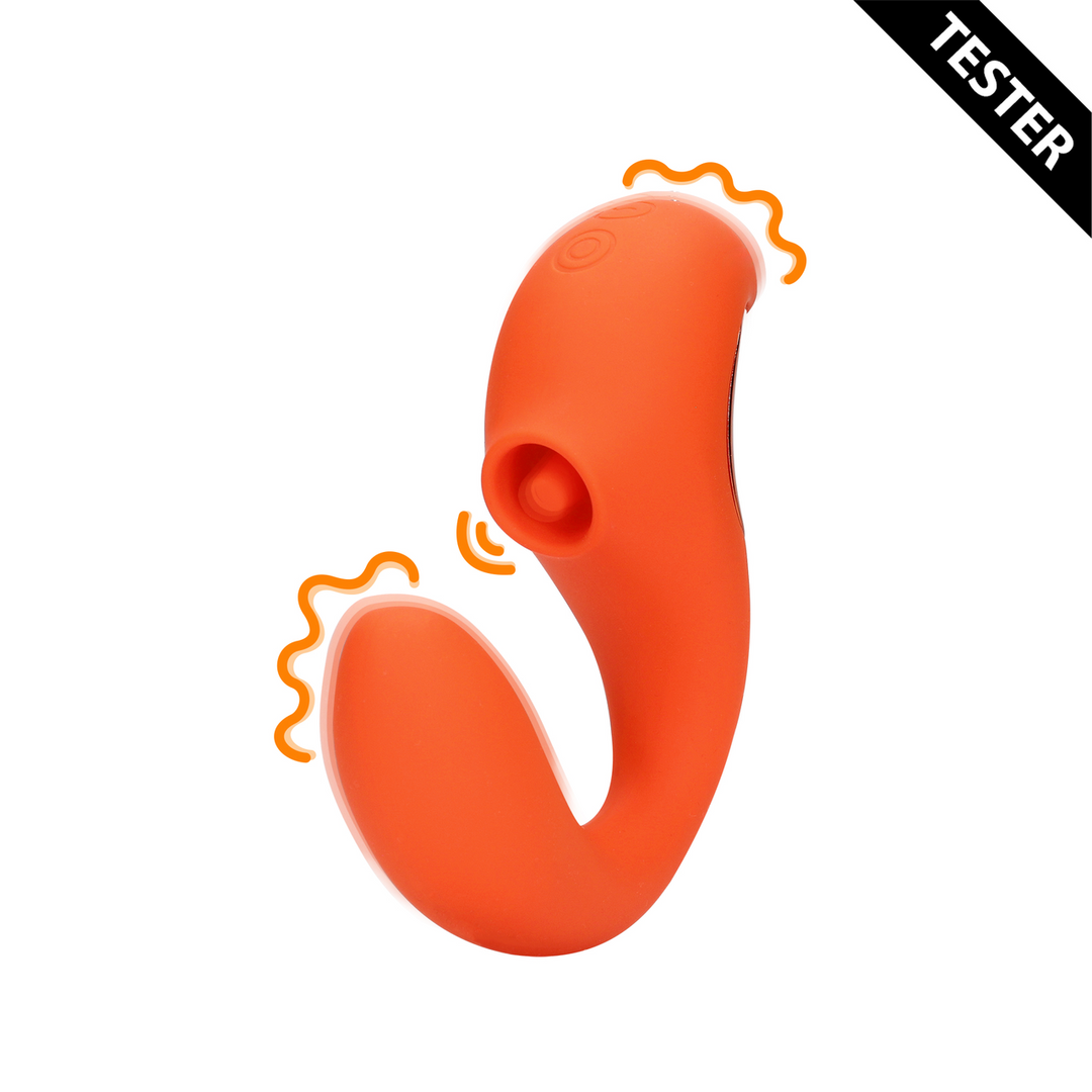 G-Spot Vibrator with Clitoral Pulse Wave - Untamed Orange