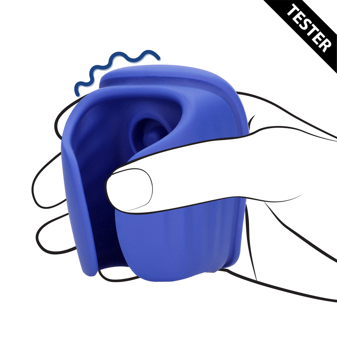 Vibrating and Pulse Wave Stroker - Midnight Hour