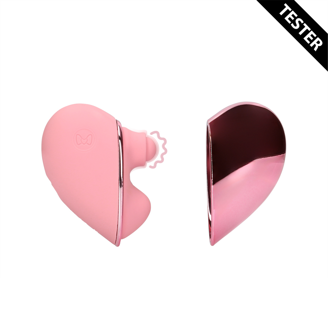 Tapping Heart Vibrator - Pink Arabesque