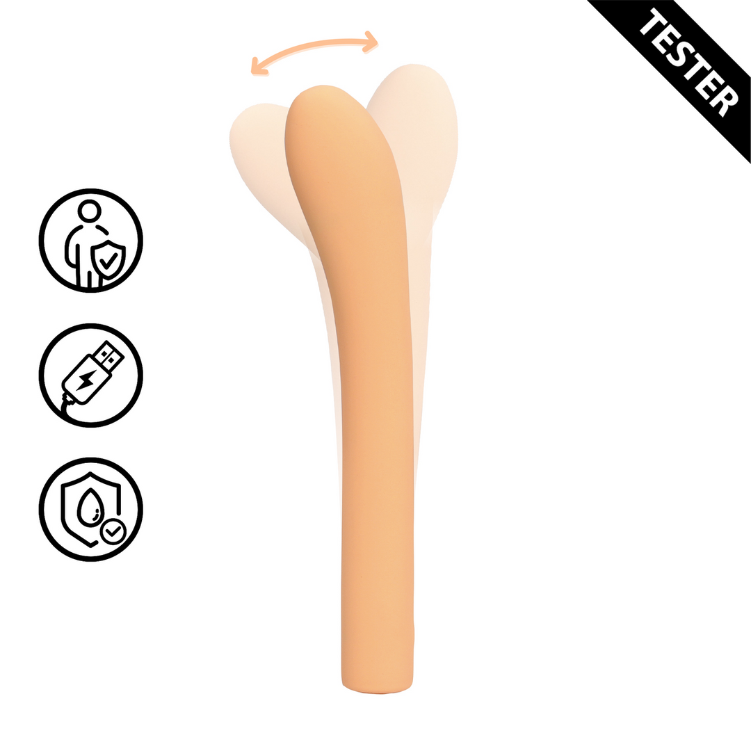 Fingering G-Spot Vibrator - Peach Fuzz