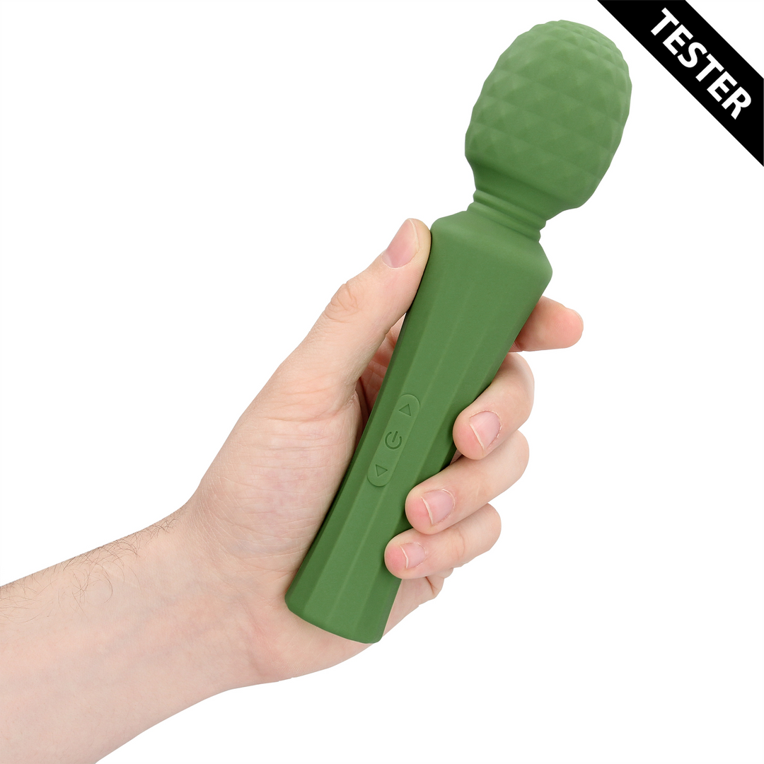 Powerful Wand Vibrator Massager with Still Handle - Green Mumba
