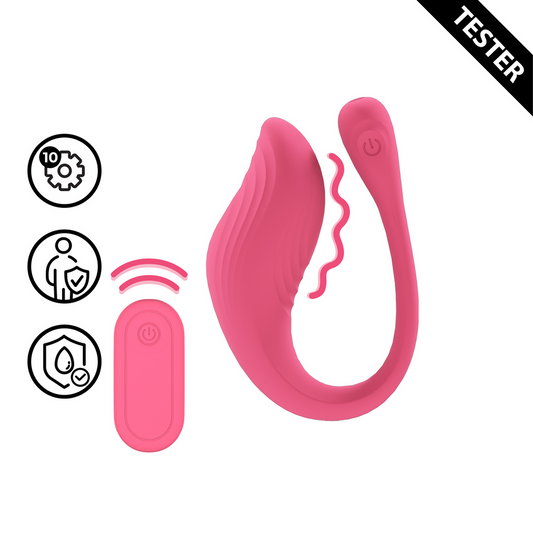 Vibrating G-Spot Vibe with Remote Control - Pink - Tester