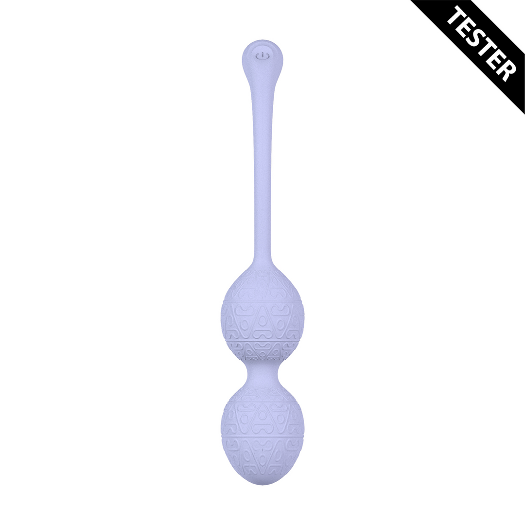 Vibrating Bead Kegel with Remote Control - Lavender - Tester
