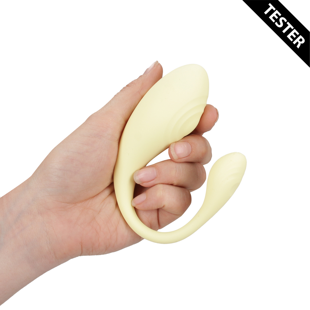 Vibrating G-Spot Vibe with Remote Control - Yellow - Tester