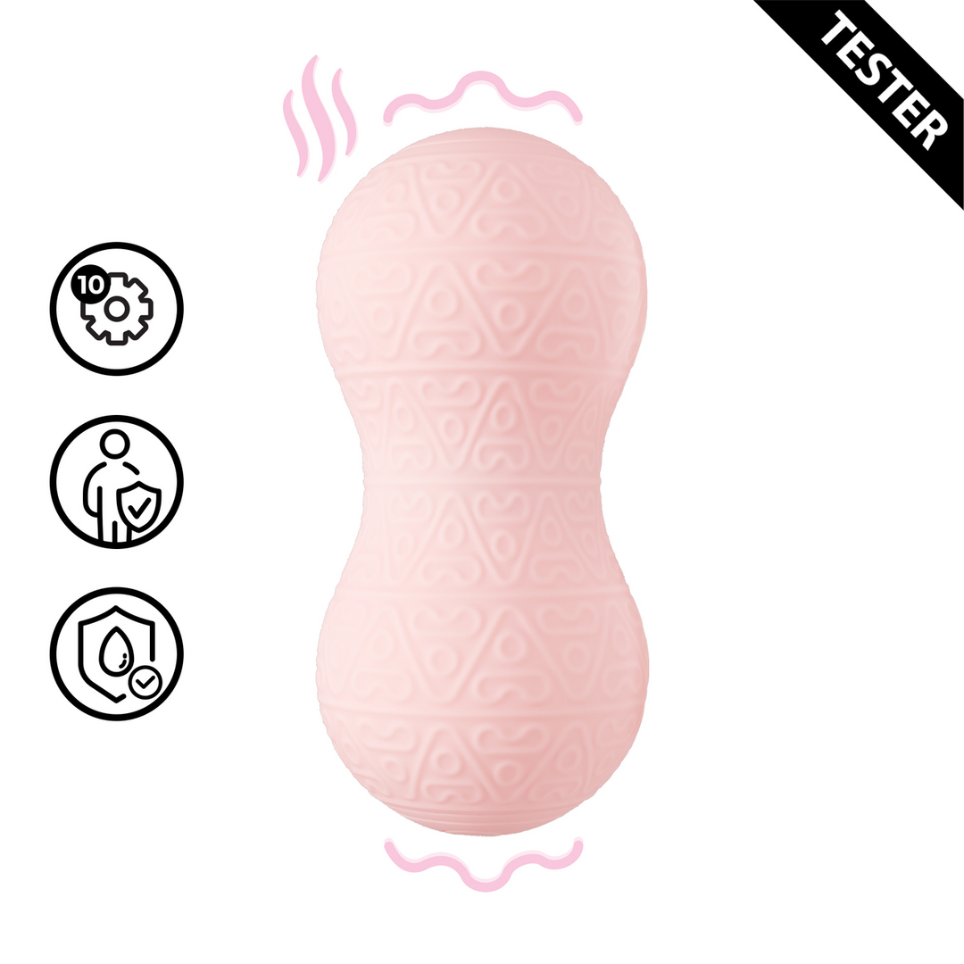 Vibrating and Heating Massager - Pink