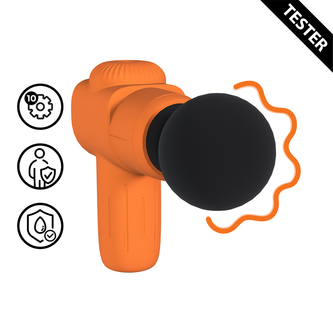 Mini Rechargable Microboost Massager - Orange