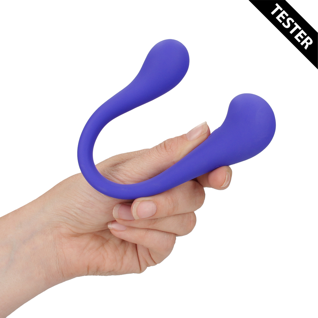 Dual-ended Bendable Vibe with Remote Control - Purple