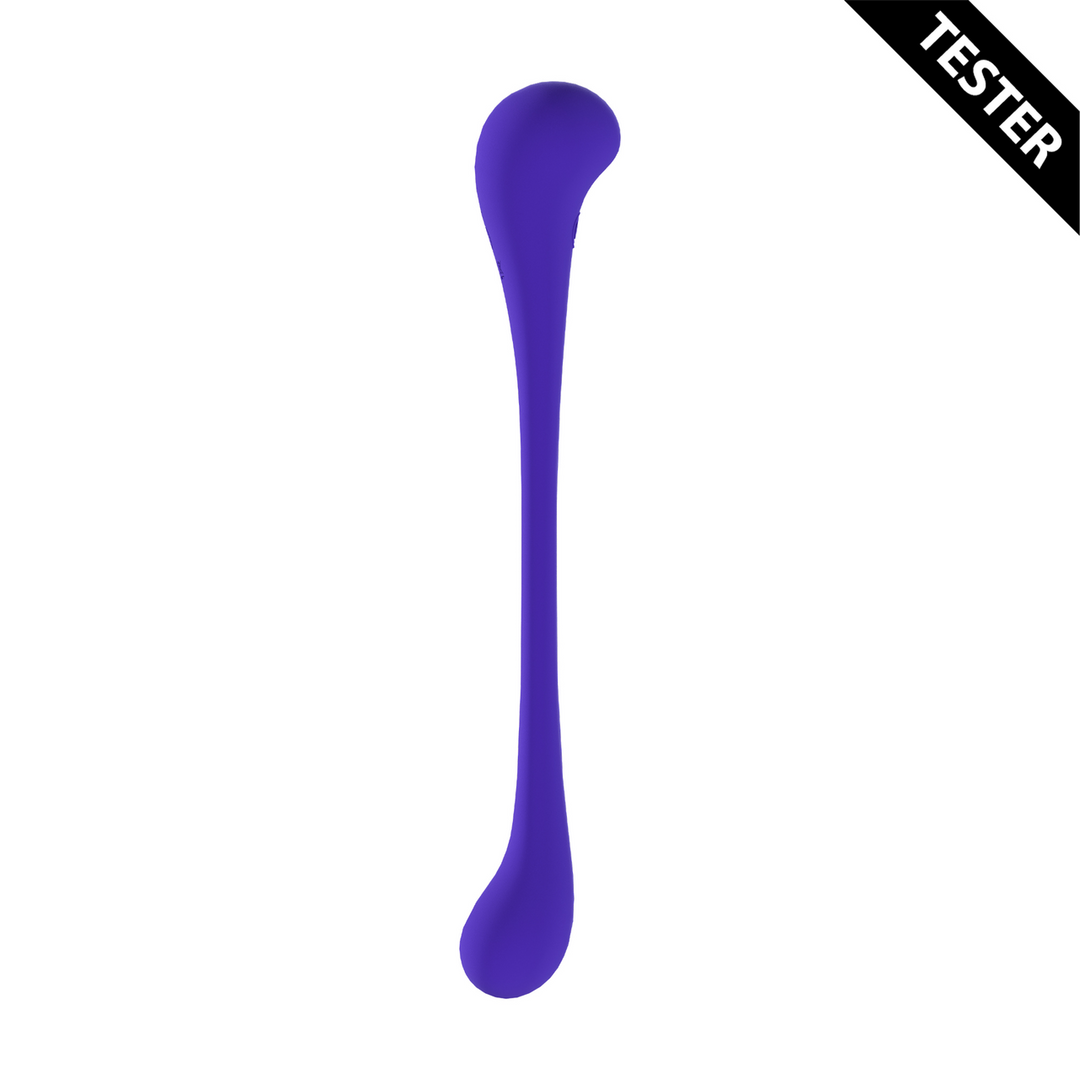 Dual-ended Bendable Vibe with Remote Control - Purple