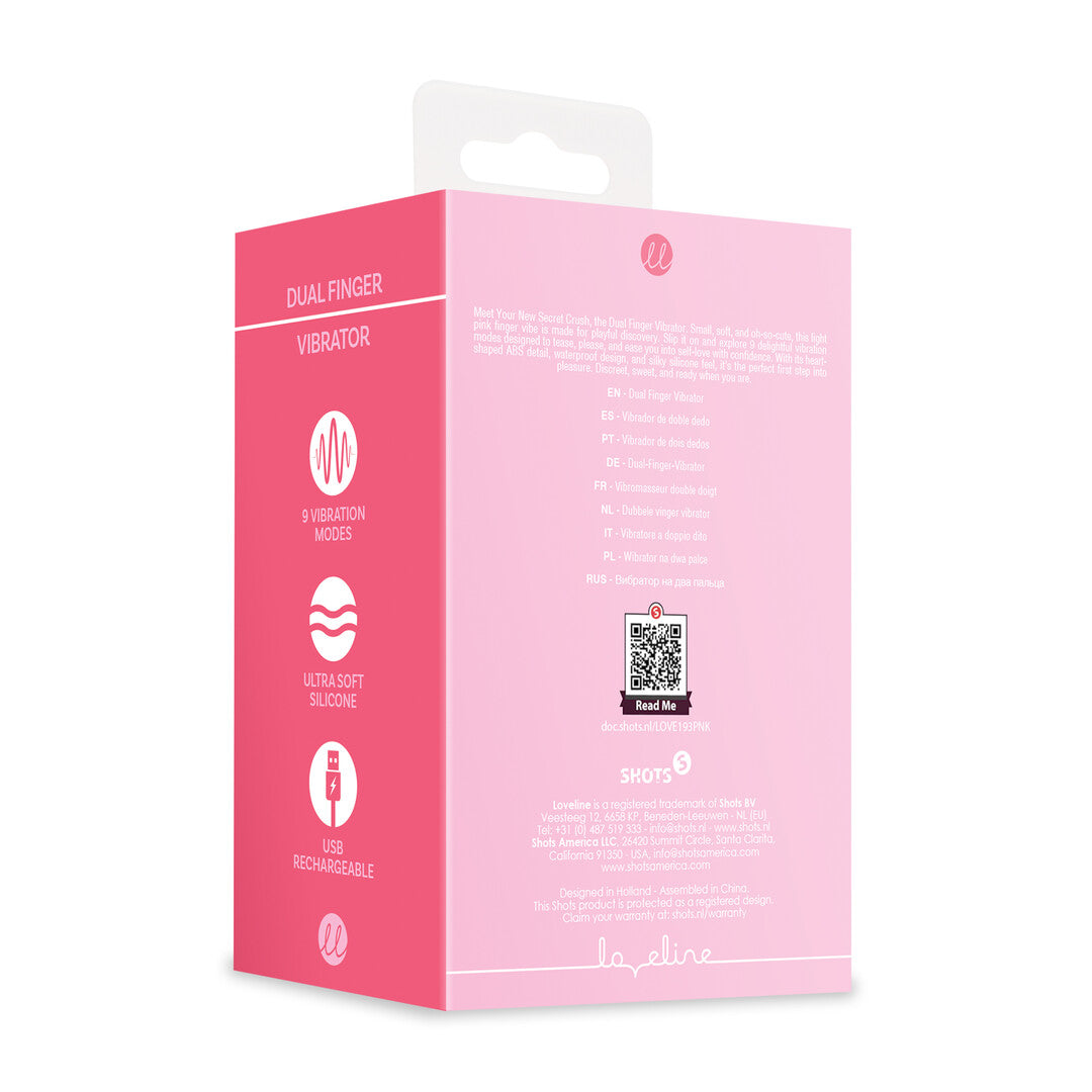 Finger Dual Vibrator - Pink