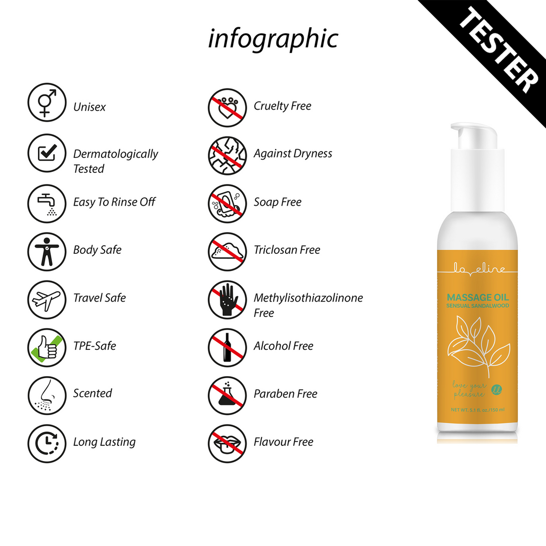 Massage Oil - Sensual Sandalwood - 5.1 fl oz / 150 ml