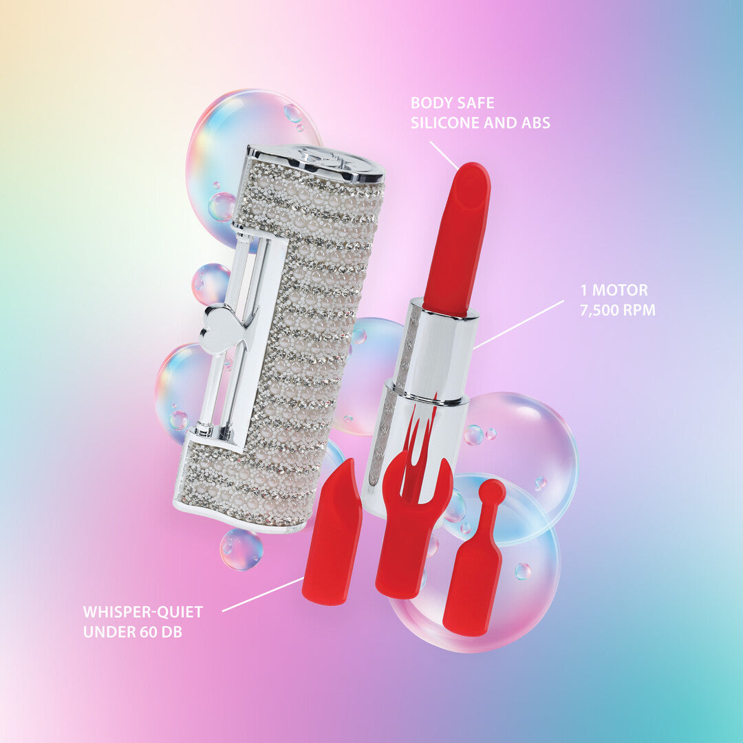 Angel - Lipstick Vibrator with 4 Attachments