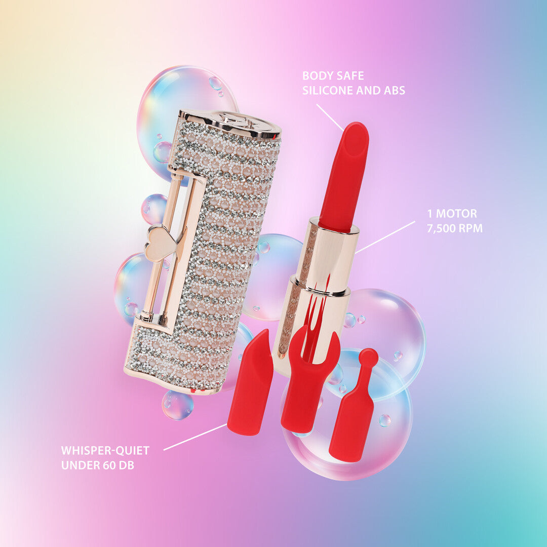 Angel - Lipstick Vibrator with 4 Attachments