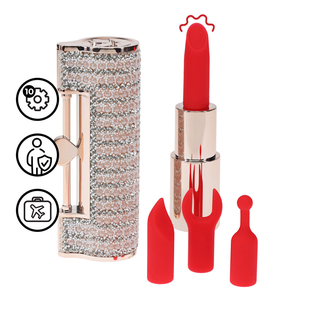 Angel - Lipstick Vibrator with 4 Attachments