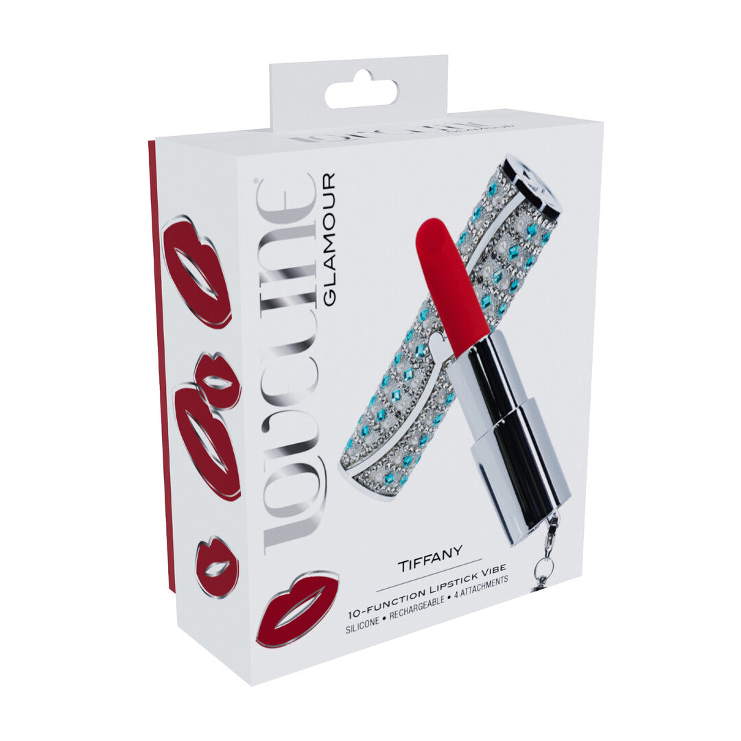 Tiffany - Lipstick Vibrator with 4 Attachments