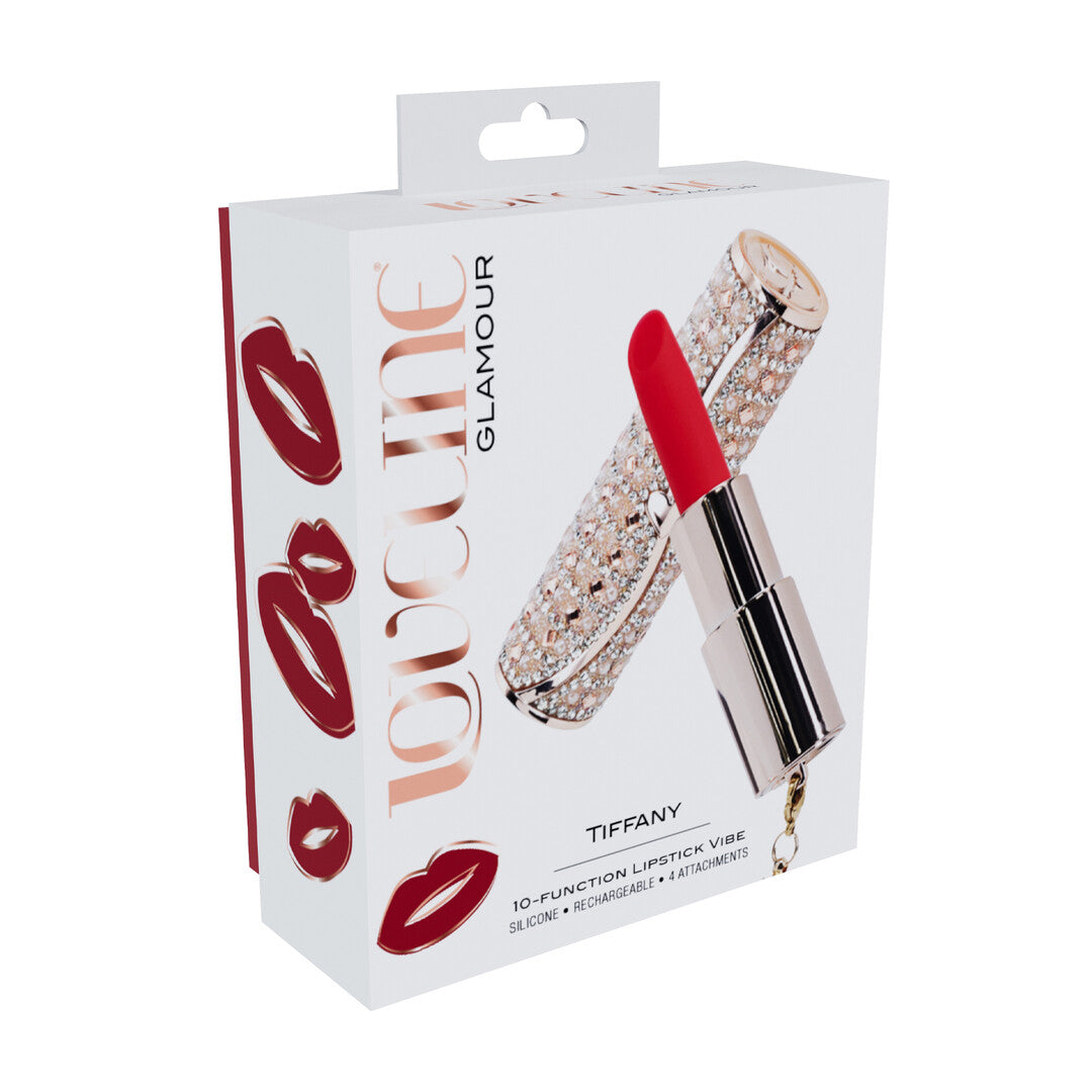 Tiffany - Lipstick Vibrator with 4 Attachments