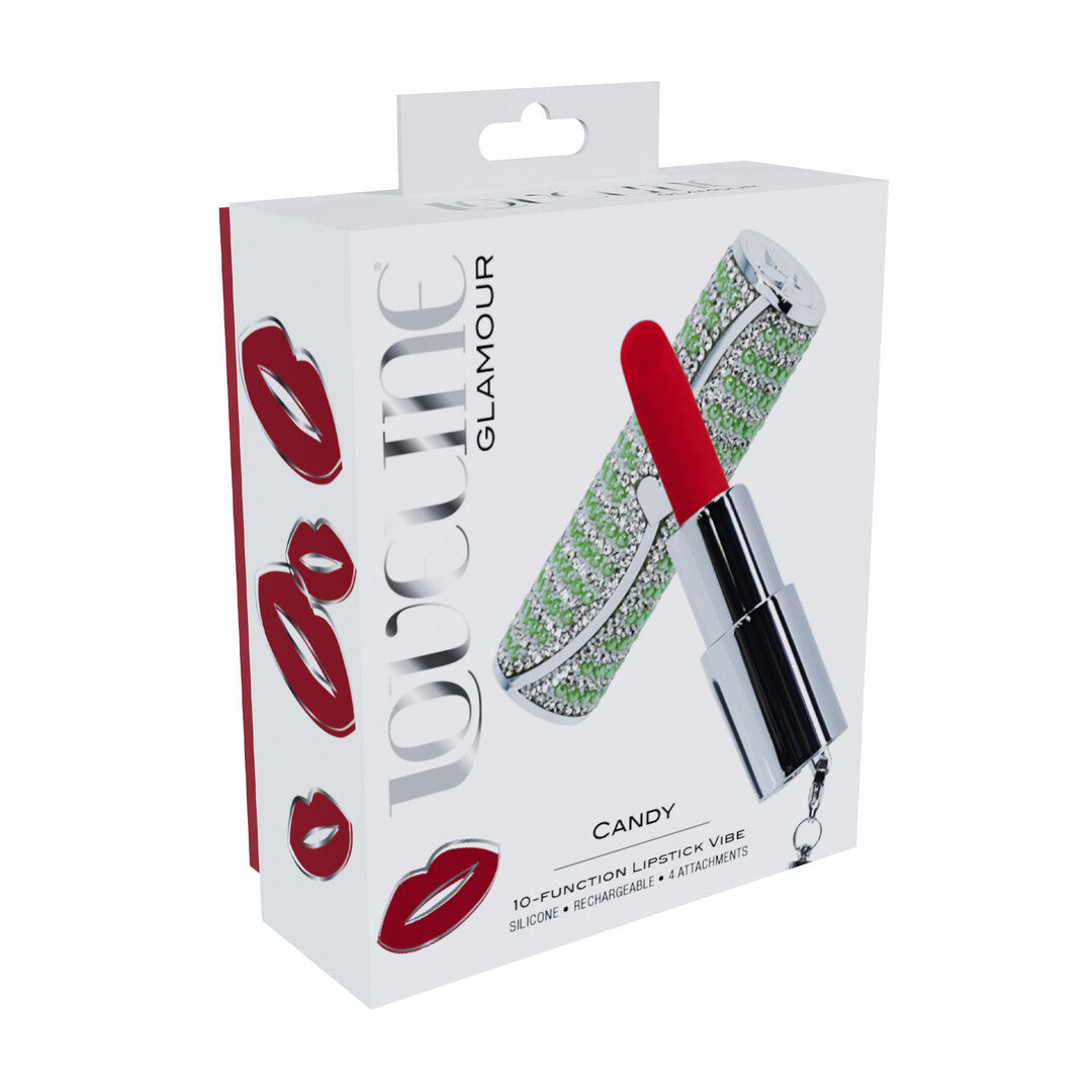 Candy - Lipstick Vibrator with 4 Attachments