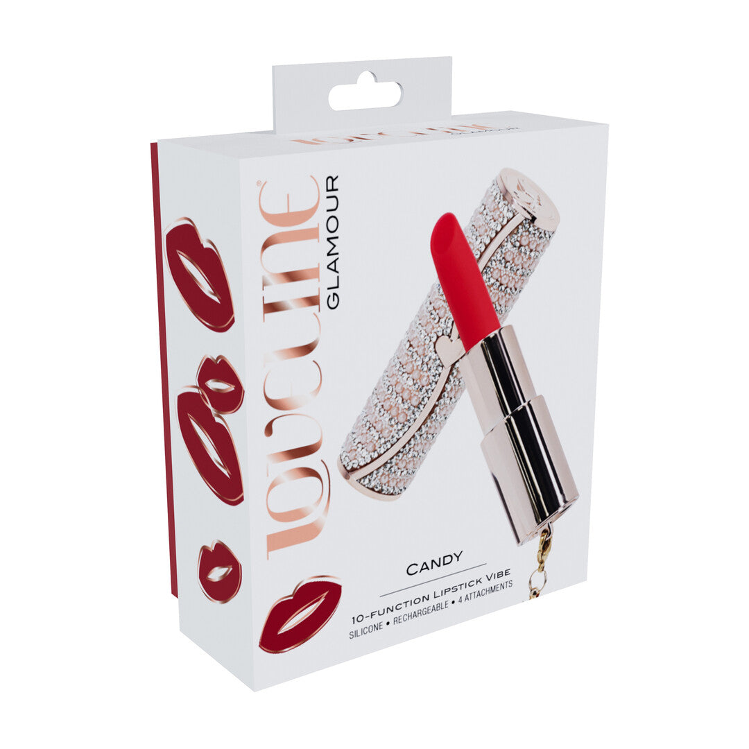 Candy - Lipstick Vibrator with 4 Attachments