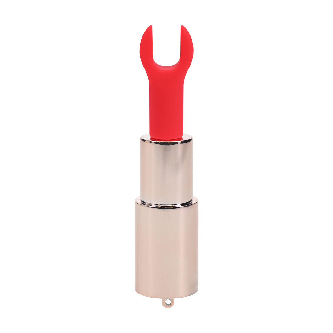 Sparkle - Lipstick Vibrator with 4 Attachments - Iridescent