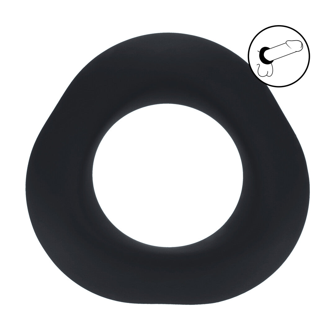 Ergo Liquid Silicone Cockring - Black