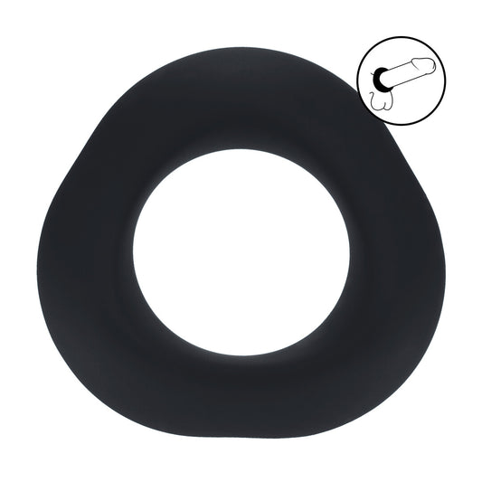 Ergo Liquid Silicone Cockring - Black