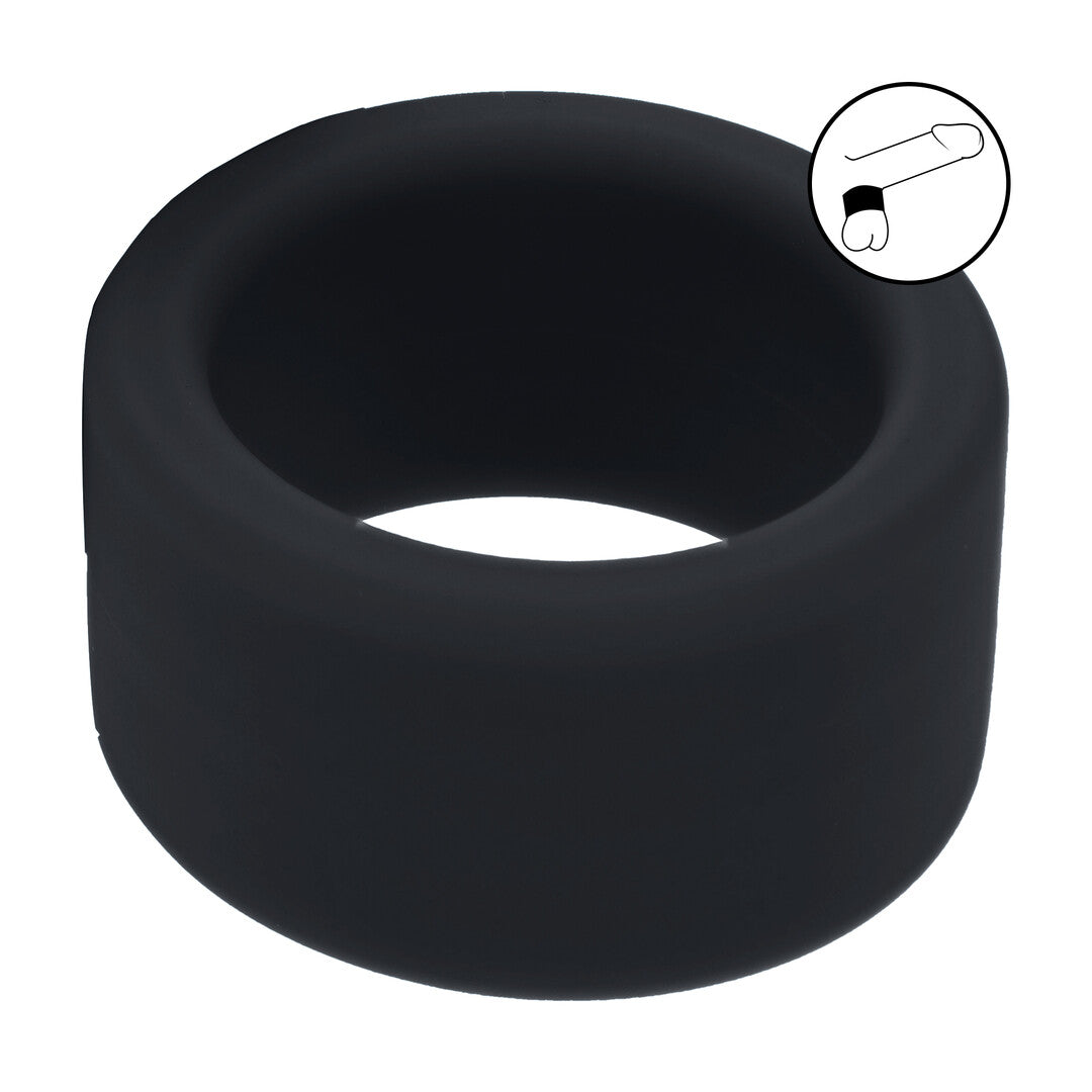 Liquid Silicone Ball Strap - M - 34mm - Black