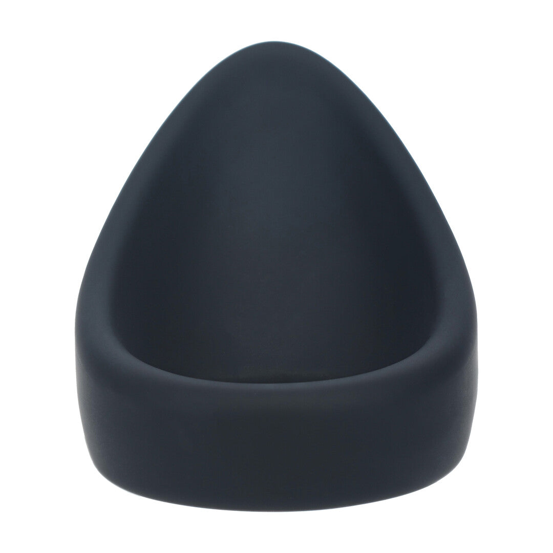 Teardrop Silicone Cockring - Black
