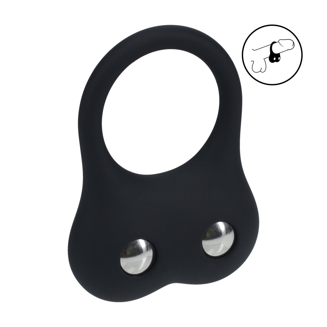 Silicone Training Cockring - M - Black