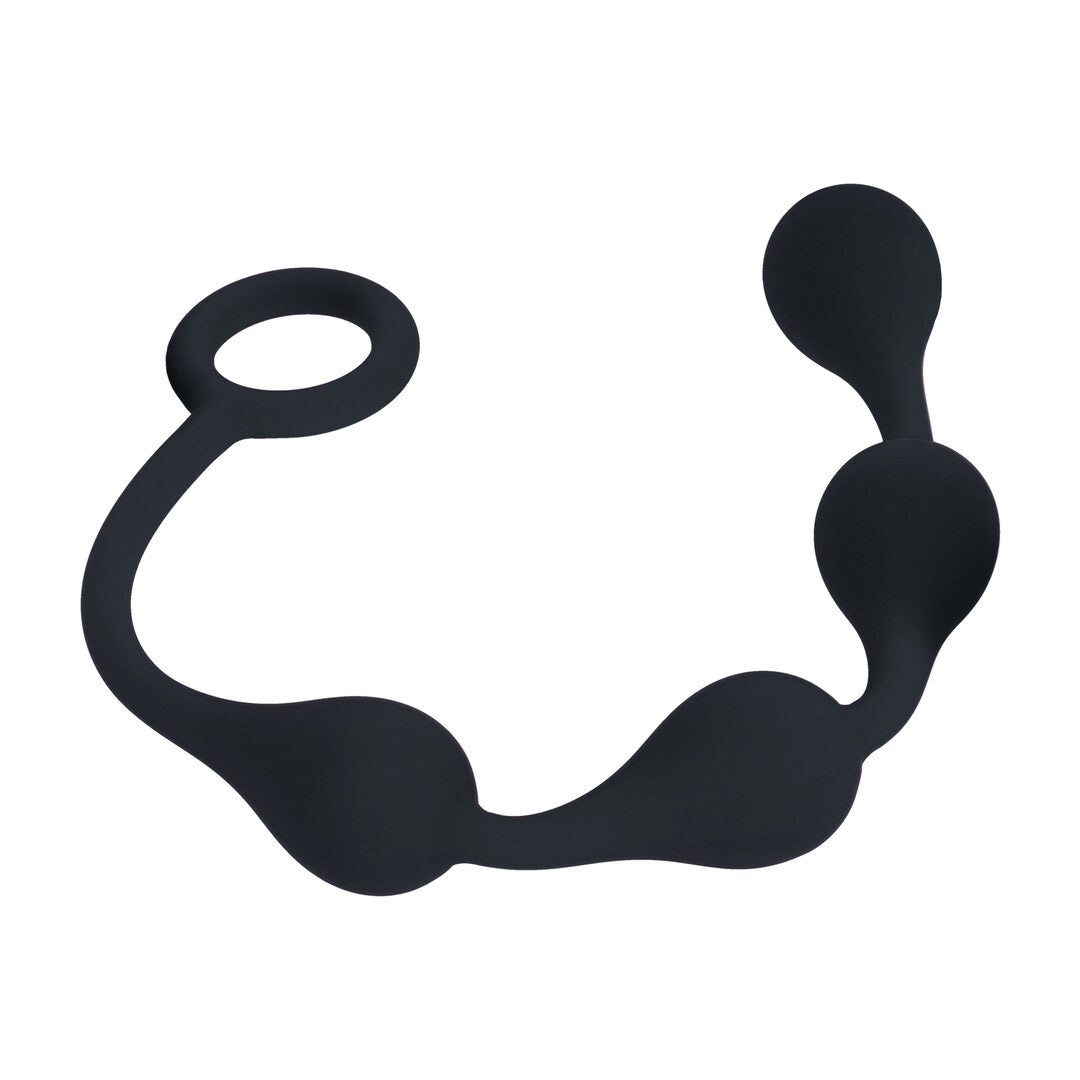Waterdrop Silicone Anal Balls - S - 20mm - Black