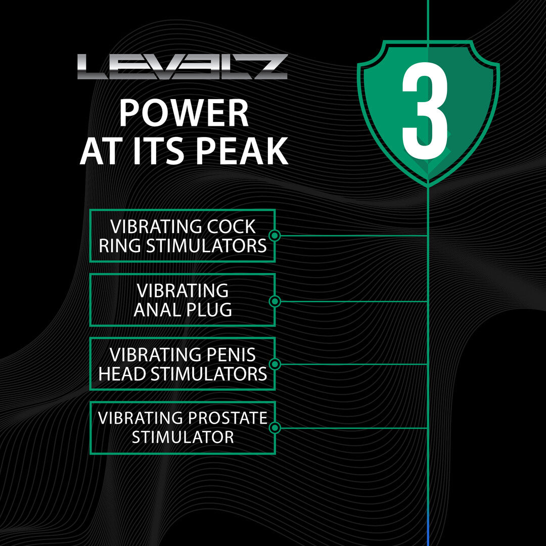 Vibrating Cock and Ball Ring with Winged Stimulator - Black