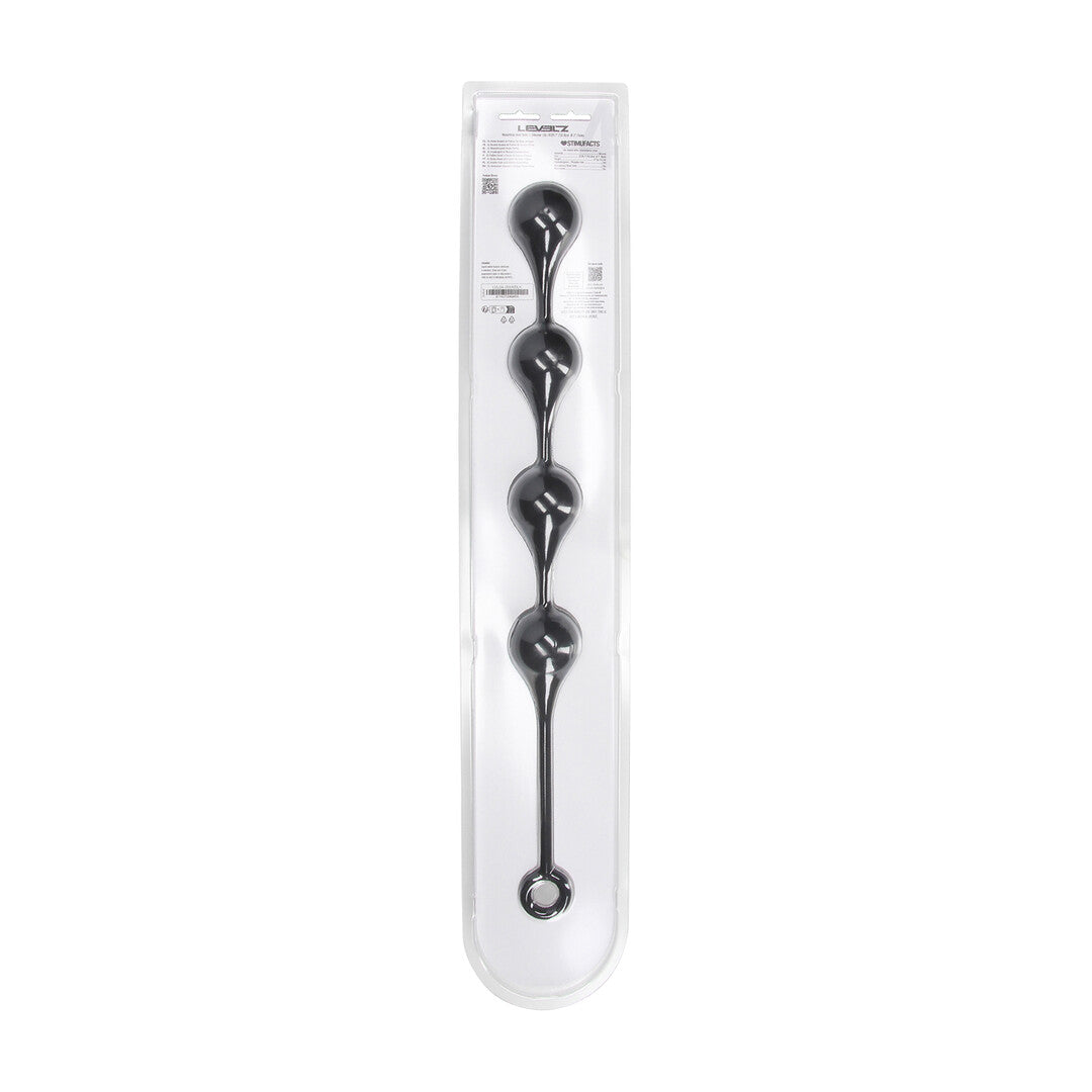 Silicone Waterdrop Anal Balls - XL - 50mm - Black