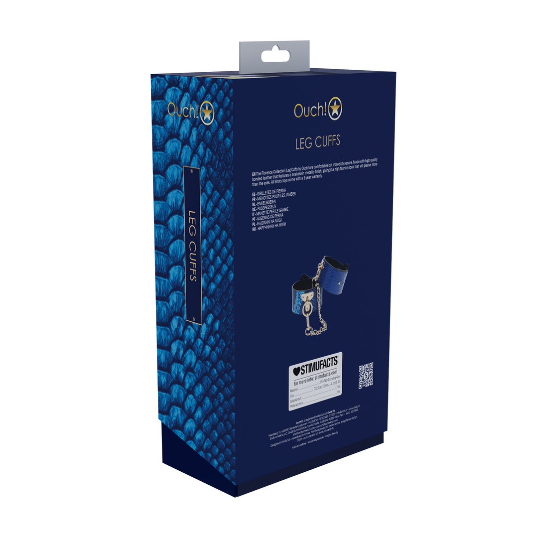 Florence Collection - Leg Cuffs - Blue