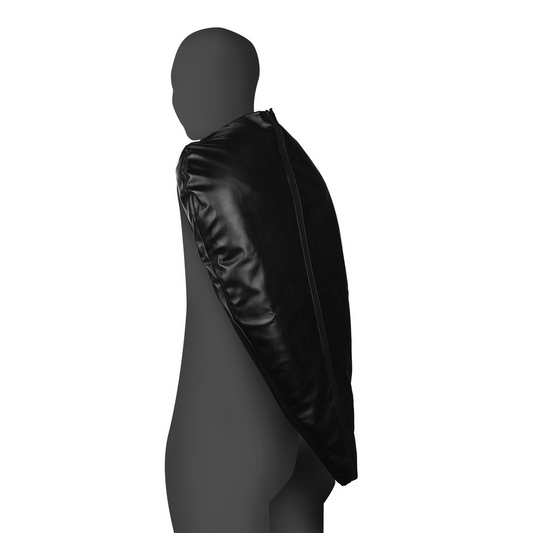 Zip-Up Full Arm and Shoulder Sleeve Restraint - Black