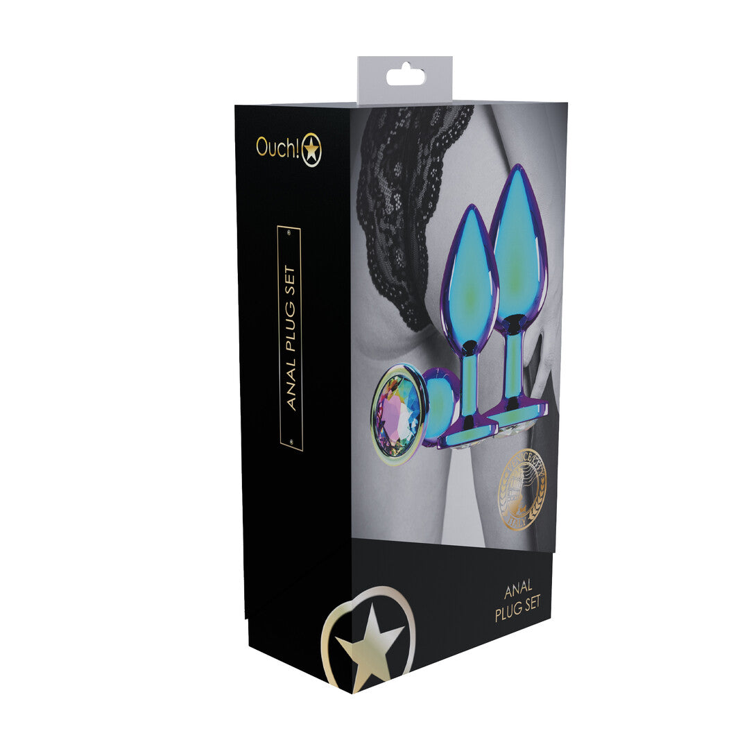 Milan Collection - Metal Anal Plug Set - Gold