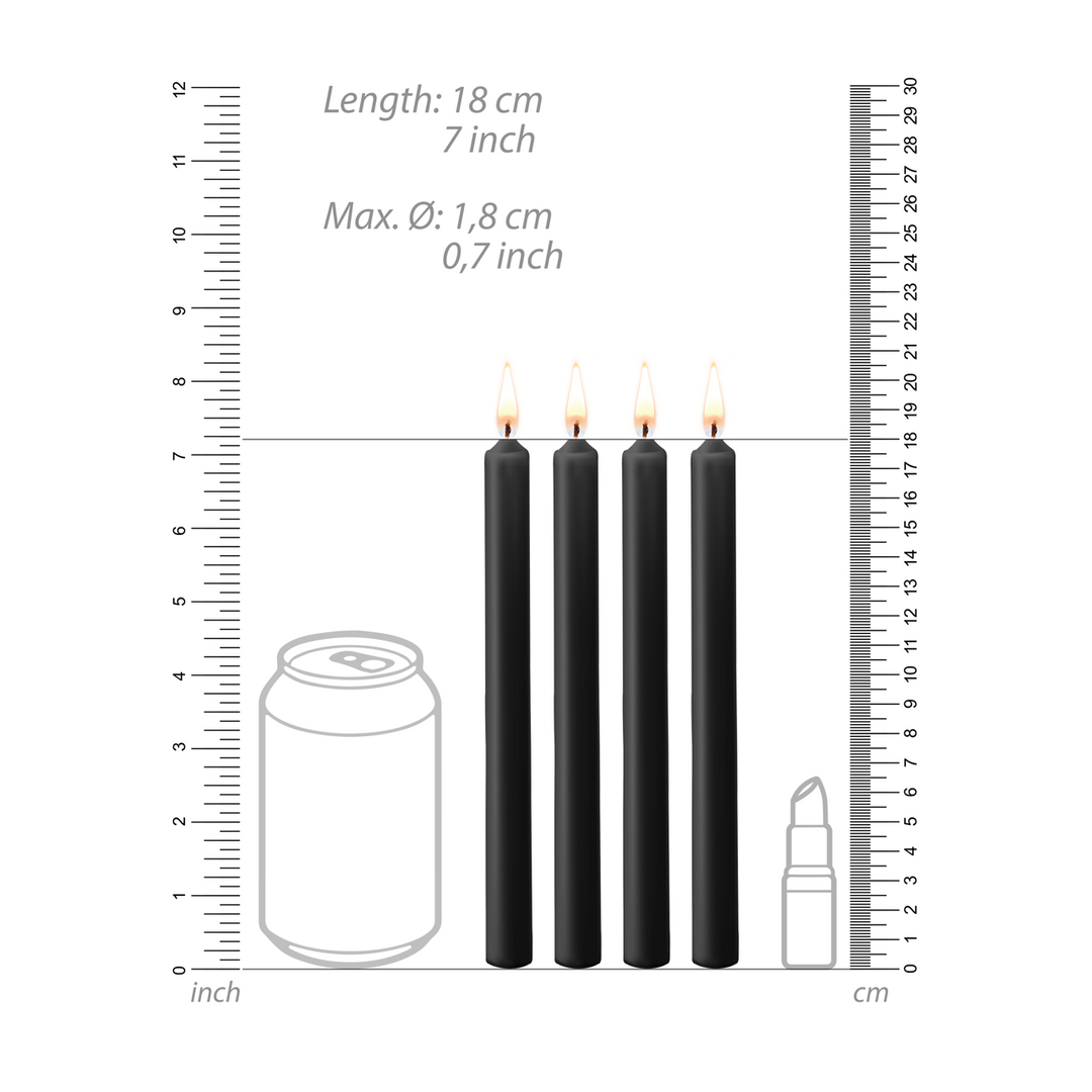 Teasing Wax Candles - 4 Pieces - Large