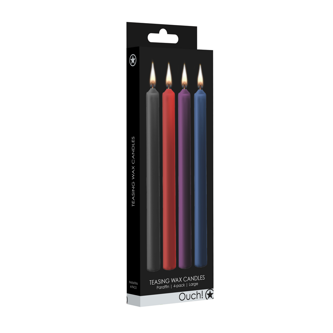 Teasing Wax Candles - 4 Pieces - Large