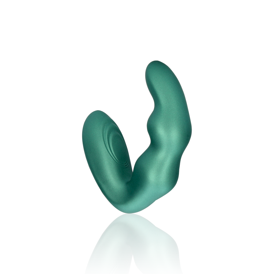 Bent Vibrating Prostate Massager with Remote Control