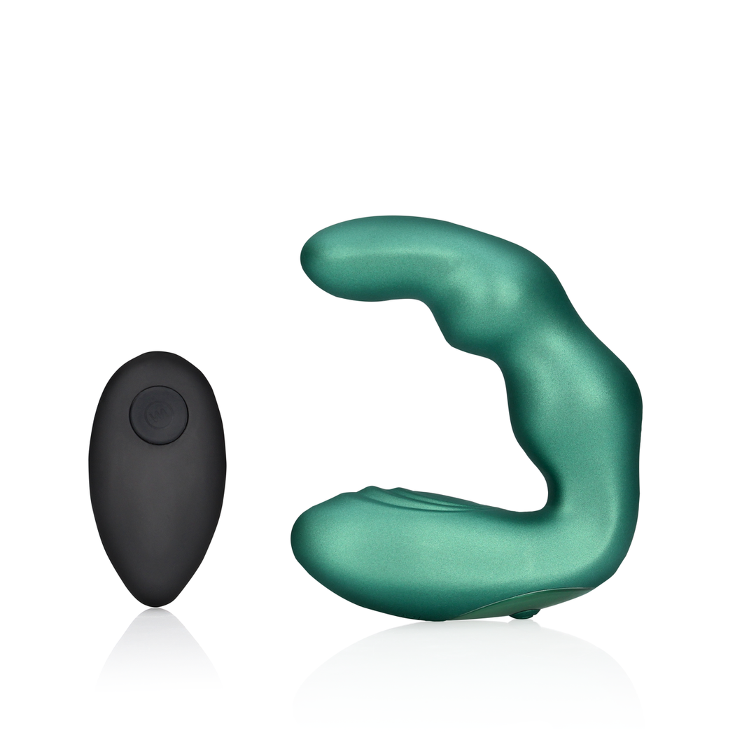 Bent Vibrating Prostate Massager with Remote Control