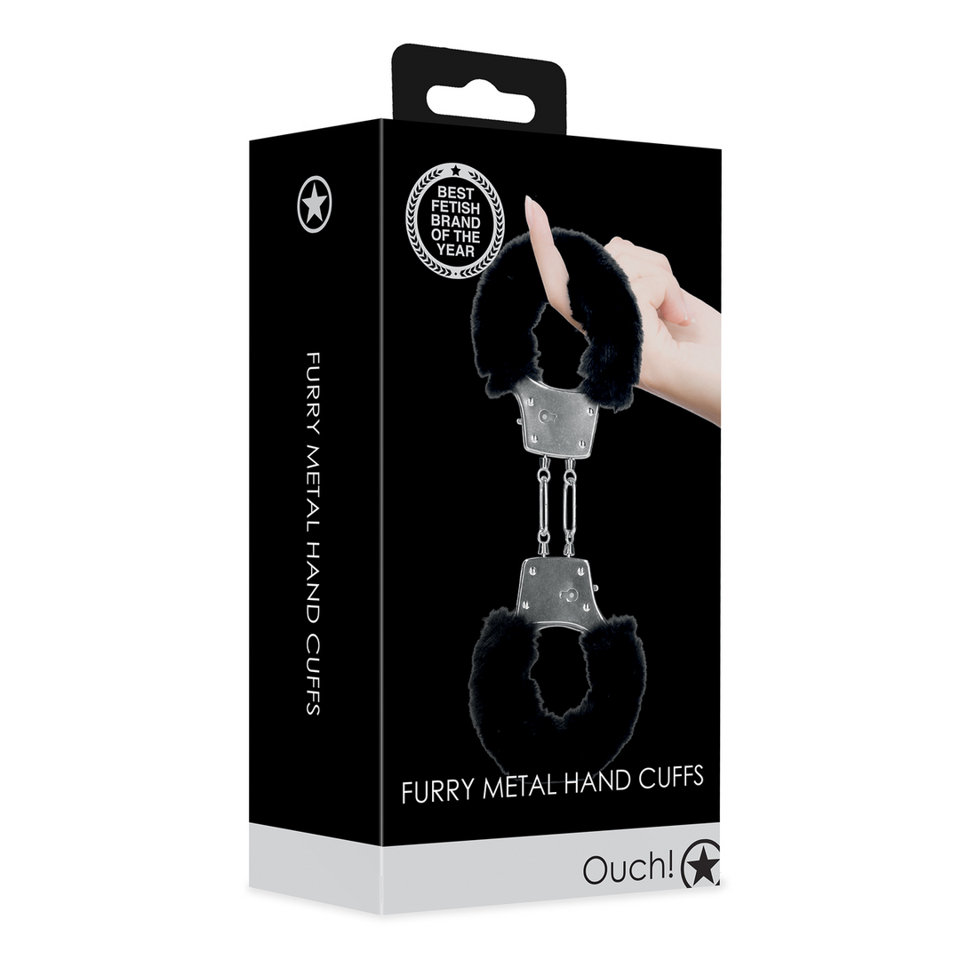 Furry Metal Hand Cuffs